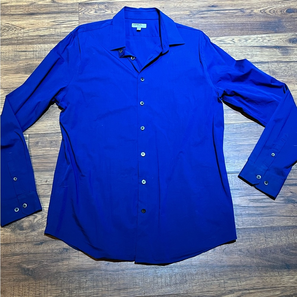 Express Fitted Dress Shirt Size Large